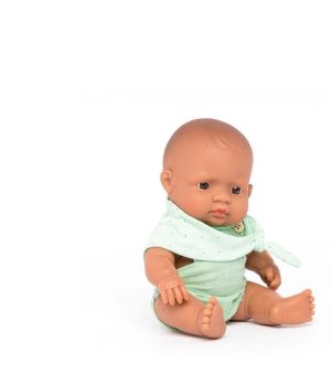 Miniland lėlė berniukas su rūbais (21 cm.)