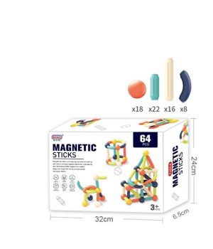 Magnetinis konstruktorius „Magnetic stick“ (60 el.)